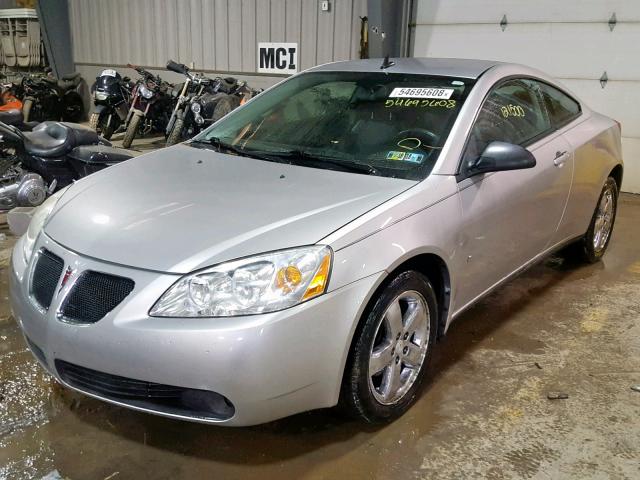 1G2ZH17N184190407 - 2008 PONTIAC G6 GT SILVER photo 2