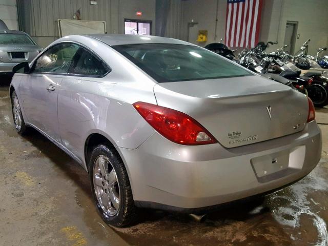 1G2ZH17N184190407 - 2008 PONTIAC G6 GT SILVER photo 3