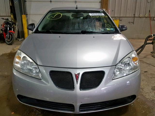 1G2ZH17N184190407 - 2008 PONTIAC G6 GT SILVER photo 9