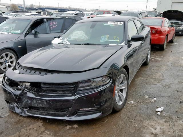 2C3CDXHGXHH574998 - 2017 DODGE CHARGER SX BLACK photo 2