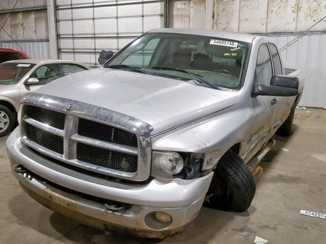 3D7KU28644G174744 - 2004 DODGE RAM 2500 S SILVER photo 2