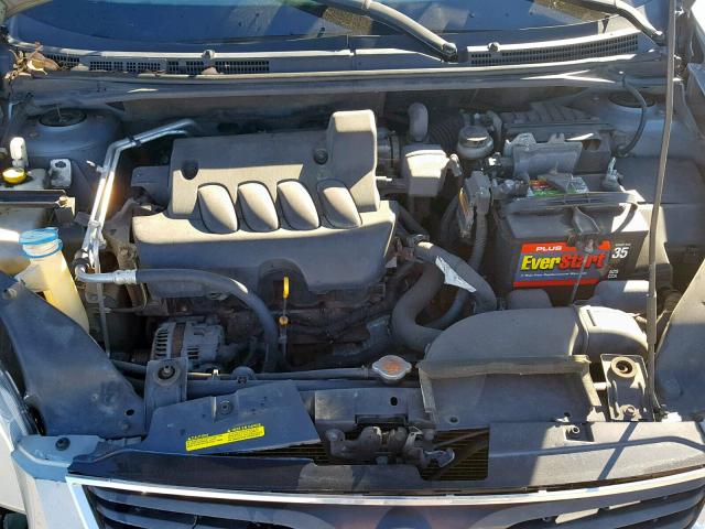 3N1AB6AP0AL655036 - 2010 NISSAN SENTRA 2.0 GRAY photo 7