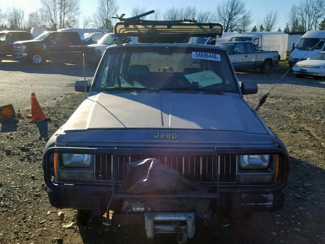 1J4FJ78S6ML505173 - 1991 JEEP CHEROKEE L GRAY photo 9