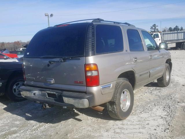 1GKEC13Z92J175782 - 2002 GMC YUKON GRAY photo 4