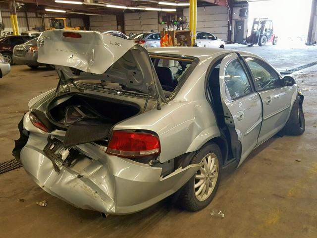 1C3EL56R72N229141 - 2002 CHRYSLER SEBRING LX SILVER photo 4