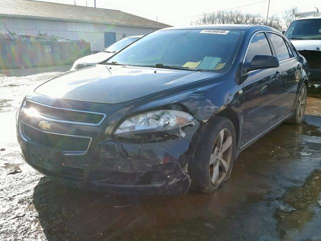 1G1ZJ57B18F182639 - 2008 CHEVROLET MALIBU 2LT BLACK photo 2