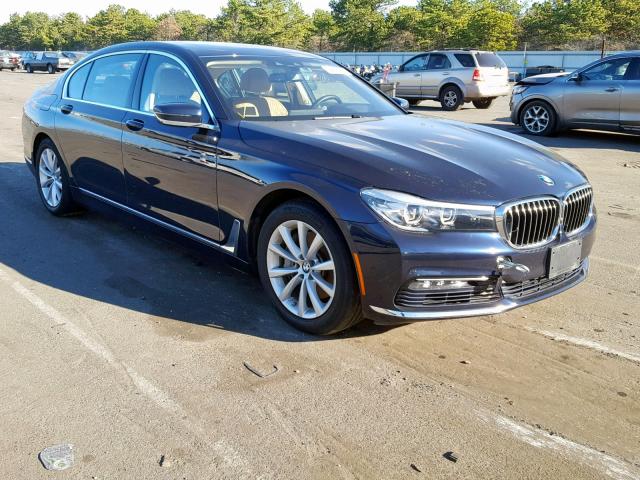 WBA7E4C5XHGU99677 - 2017 BMW 740 XI BLUE photo 1