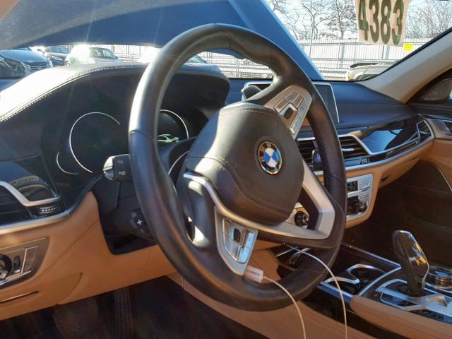 WBA7E4C5XHGU99677 - 2017 BMW 740 XI BLUE photo 9