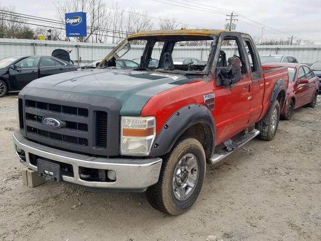 1FTSX21R78EB61280 - 2008 FORD F250 SUPER RED photo 2