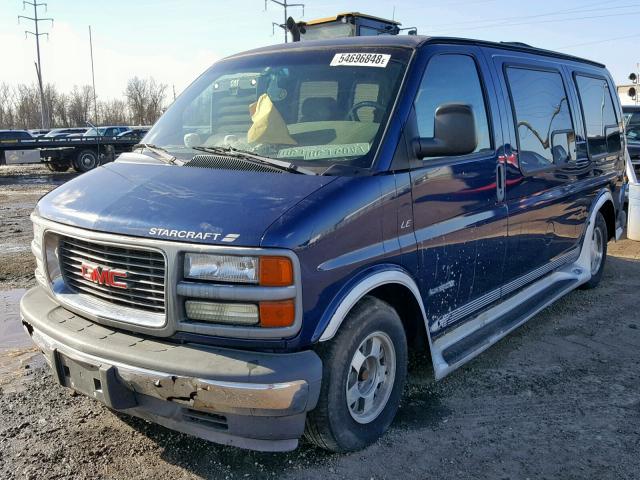 1GDFG15M021108165 - 2002 GMC SAVANA RV BLUE photo 2