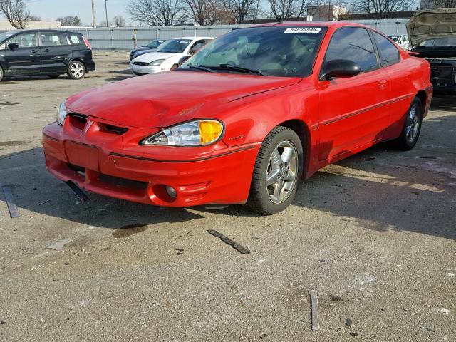 1G2NW12E83C197753 - 2003 PONTIAC GRAND AM G RED photo 2