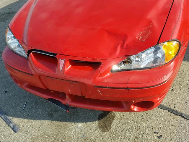 1G2NW12E83C197753 - 2003 PONTIAC GRAND AM G RED photo 9