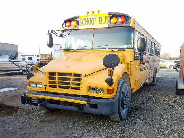 1BAKGCKAX7F247541 - 2007 BLUE BIRD SCHOOL BUS YELLOW photo 2