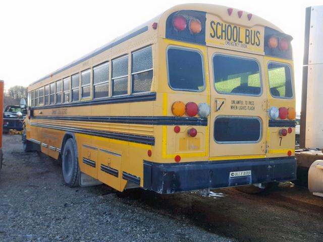 1BAKGCKAX7F247541 - 2007 BLUE BIRD SCHOOL BUS YELLOW photo 3