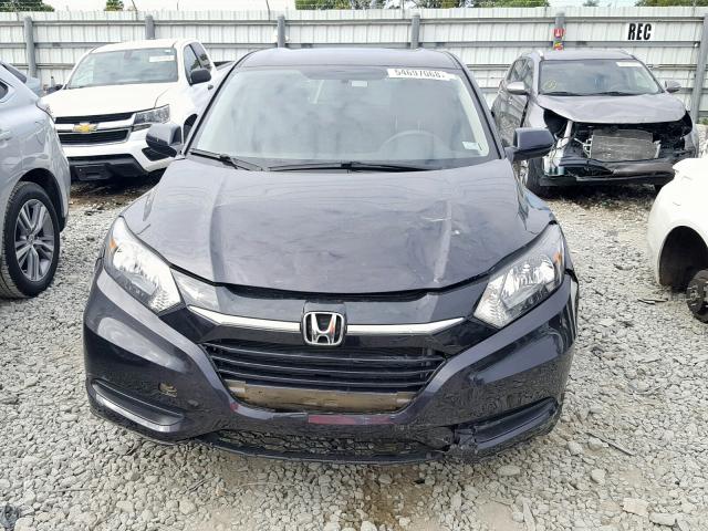 3CZRU5H3XHM705155 - 2017 HONDA HR-V LX BLACK photo 9