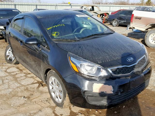 KNADN4A32F6470312 - 2015 KIA RIO EX BLACK photo 1