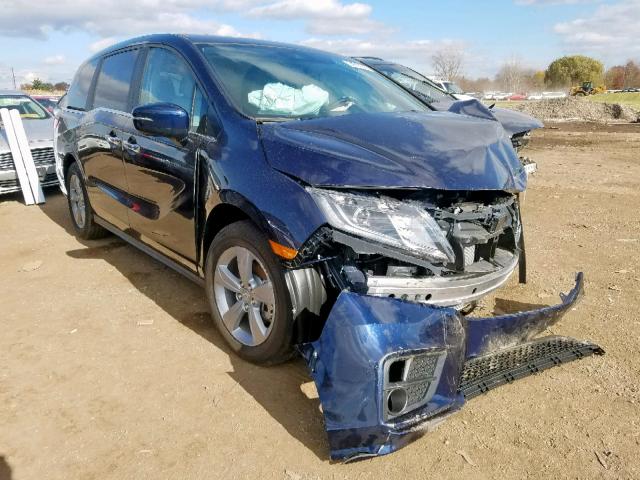 5FNRL6H75KB088857 - 2019 HONDA ODYSSEY EX BLUE photo 1