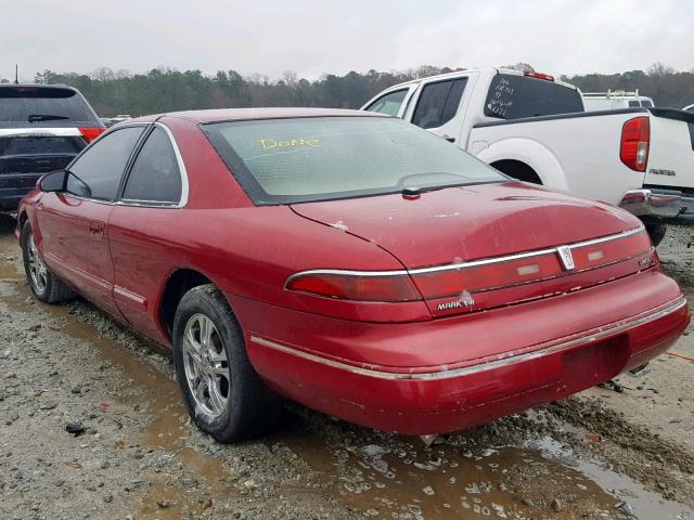 1LNLM91V1RY736696 - 1994 LINCOLN MARK VIII RED photo 3