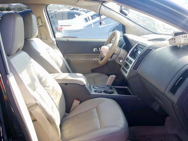 2FMDK38C89BA99427 - 2009 FORD EDGE SEL BLACK photo 5