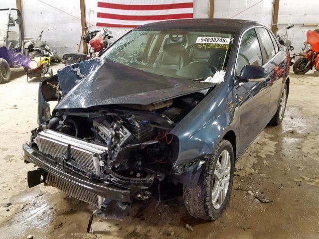 3VWFT71K56M852602 - 2006 VOLKSWAGEN JETTA TDI BLUE photo 2