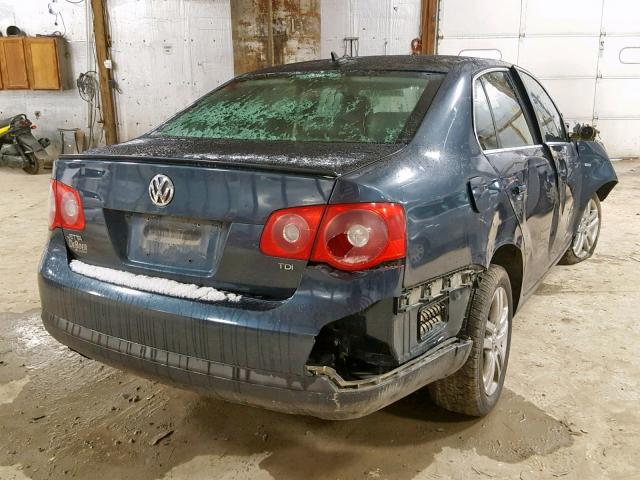 3VWFT71K56M852602 - 2006 VOLKSWAGEN JETTA TDI BLUE photo 4