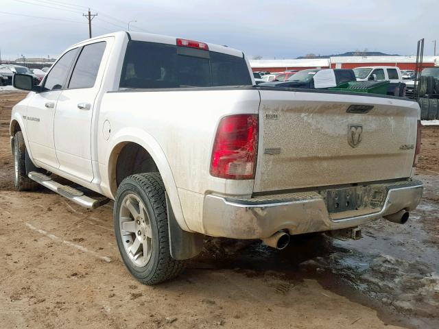 1C6RD7NT1CS146513 - 2012 DODGE RAM 1500 L WHITE photo 3