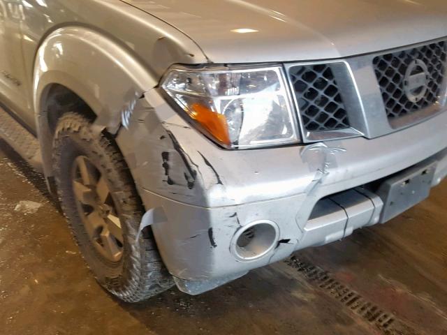 5N1AR18W67C633437 - 2007 NISSAN PATHFINDER SILVER photo 9