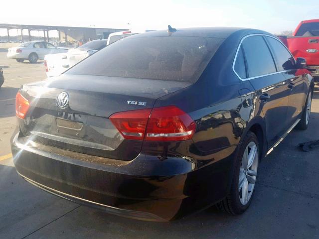 1VWBS7A32EC077850 - 2014 VOLKSWAGEN PASSAT SE BLACK photo 4