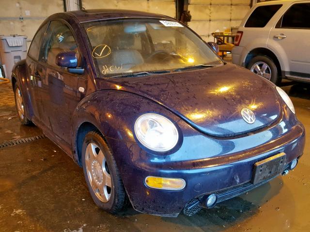 3VWCA21C8YM474833 - 2000 VOLKSWAGEN NEW BEETLE BLUE photo 1