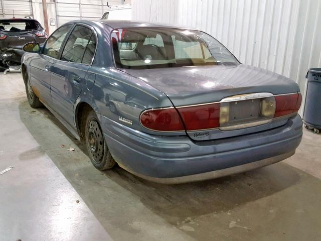 1G4HR54K02U273531 - 2002 BUICK LESABRE LI BLUE photo 3