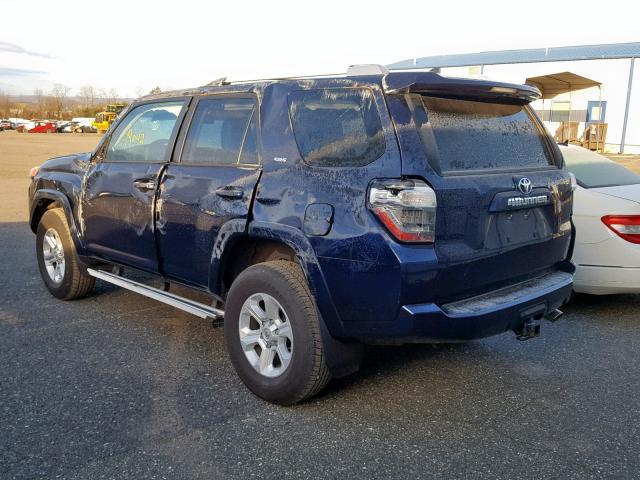 JTEBU5JR9G5350534 - 2016 TOYOTA 4RUNNER SR BLUE photo 3