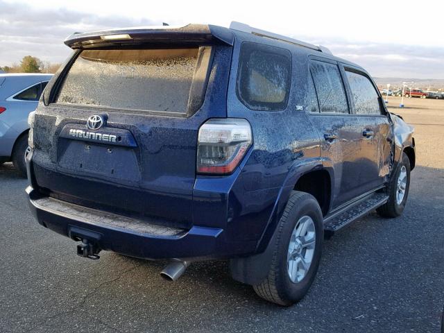 JTEBU5JR9G5350534 - 2016 TOYOTA 4RUNNER SR BLUE photo 4