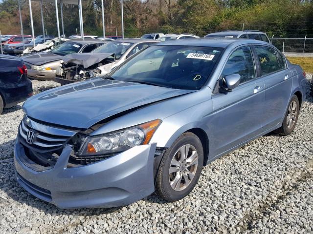 1HGCP2F43BA152318 - 2011 HONDA ACCORD LXP BLUE photo 2