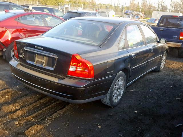 YV1TS59H641382381 - 2004 VOLVO S80 2.5T BLACK photo 4