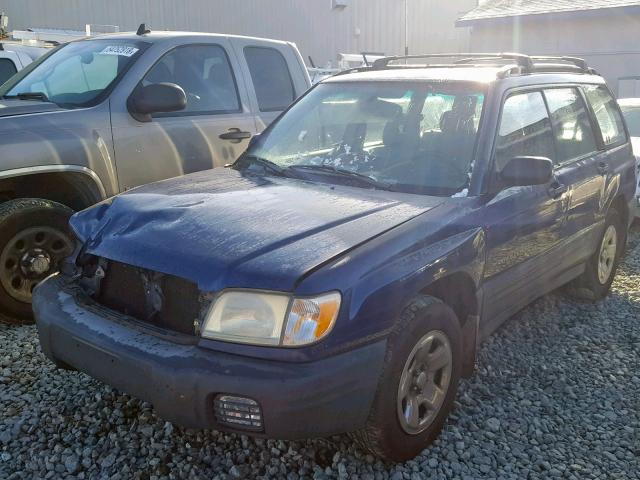 JF1SF63532G704937 - 2002 SUBARU FORESTER L BLUE photo 2