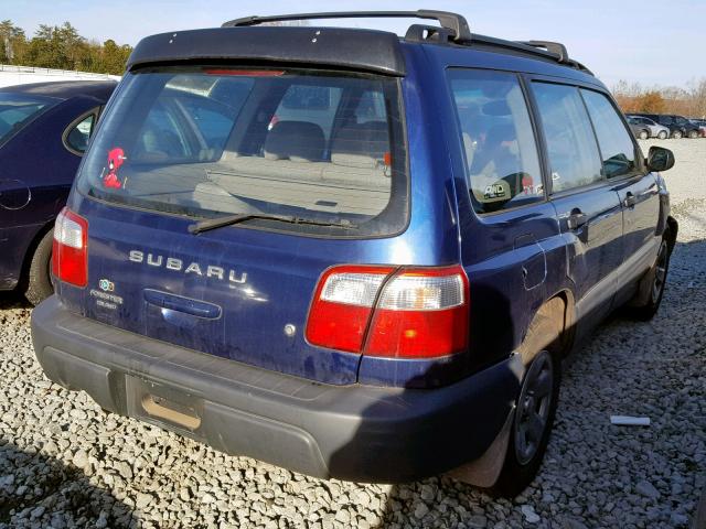 JF1SF63532G704937 - 2002 SUBARU FORESTER L BLUE photo 4