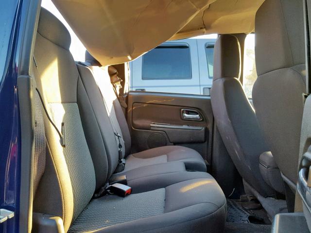 1GCDSCF95C8100670 - 2012 CHEVROLET COLORADO L BLUE photo 6