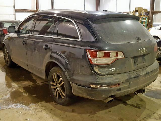 WA1EV74L77D097666 - 2007 AUDI Q7 4.2 QUA BLACK photo 3