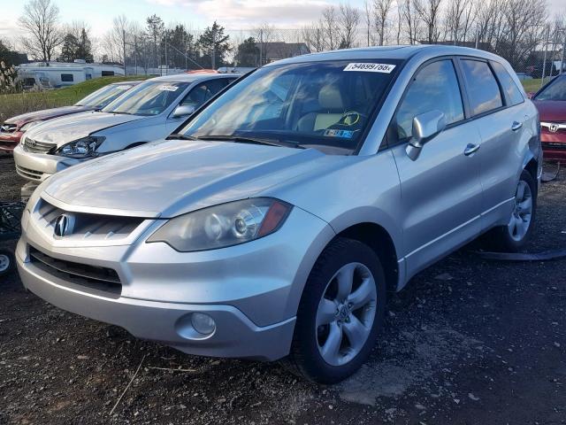 5J8TB18237A023782 - 2007 ACURA RDX SILVER photo 2