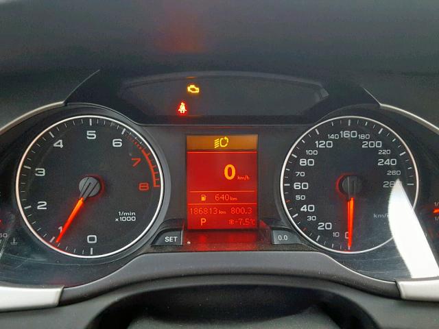 WAULF68K39N022849 - 2009 AUDI A4 2.0T QU RED photo 8