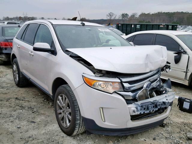 2FMDK3JC1DBA88952 - 2013 FORD EDGE SEL WHITE photo 1