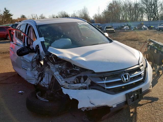 5J6RM4H76EL042385 - 2014 HONDA CR-V EXL WHITE photo 1