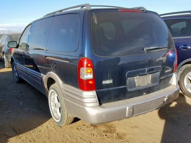 1GMDX03E81D186882 - 2001 PONTIAC MONTANA BLUE photo 3