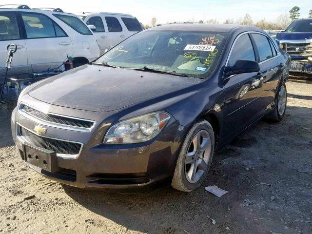 1G1ZB5EB8A4139272 - 2010 CHEVROLET MALIBU LS CHARCOAL photo 2