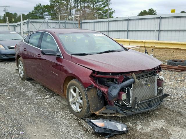 1G1ZB5ST6GF200578 - 2016 CHEVROLET MALIBU LS RED photo 1