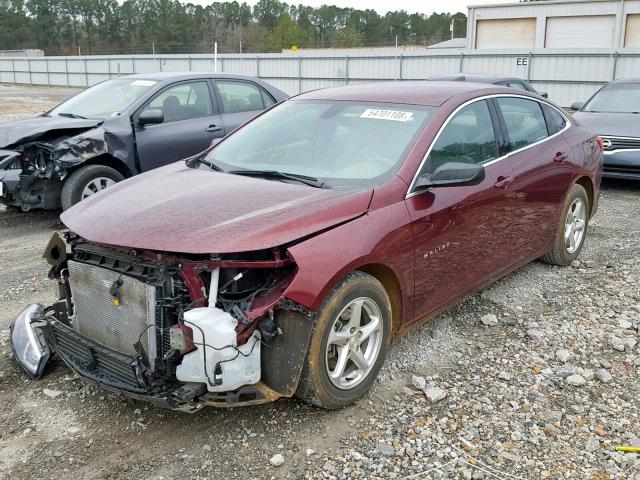 1G1ZB5ST6GF200578 - 2016 CHEVROLET MALIBU LS RED photo 2