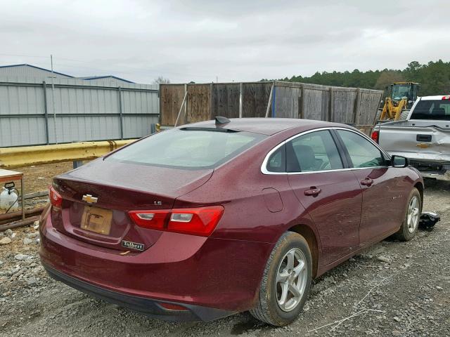 1G1ZB5ST6GF200578 - 2016 CHEVROLET MALIBU LS RED photo 4