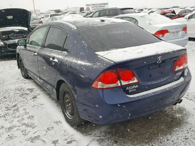 2HHFD5F72AH202008 - 2010 ACURA CSX TECHNO BLUE photo 3