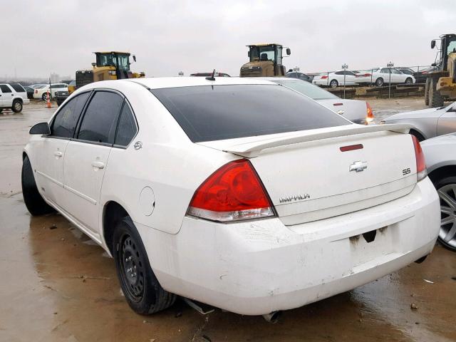 2G1WD58C879217122 - 2007 CHEVROLET IMPALA SUP Ақ фото 3