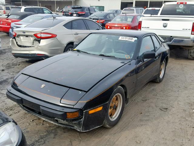 WP0AA0945FN475839 - 1985 PORSCHE 944 BLACK photo 2